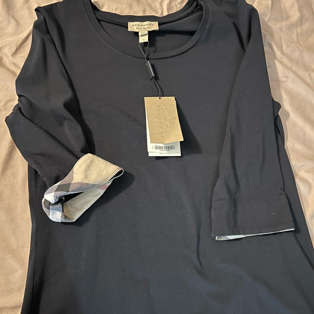 Burberry 3/4 cuff shirt.
